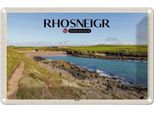 Vianmo Insegna Di Latta 20X30 Cm Rhosneiger Beach England Uk