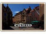 Vianmo Insegna Di Latta 12X18 Cm MüNchen Altstadt Gasthaus E