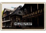 Vianmo Insegna Di Latta 12X18 Cm Frankfurt Bornheim Altstadt