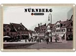Vianmo Insegna Di Latta 12X18 Cm NüRnberg WöHrd Altstadt GemäLde