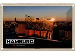 Vianmo Insegna Di Latta 12X18 Cm Hamburg Elbphilharmonie