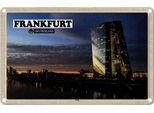 Vianmo Insegna Di Latta 20X30 Cm Frankfurt Deutschland Ezb Neubau