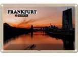 Vianmo Insegna Di Latta 20X30 Cm Frankfurt Ostend Rhein Neubau