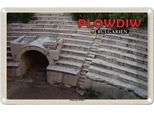 Vianmo Insegna Di Latta 12X18 Cm Plowdiw Bulgarien RöMisches Stadion