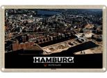 Vianmo Insegna Di Latta 20X30 Cm Hamburg Hafencity Ausblick