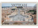Vianmo Insegna Di Latta 20X30 Cm Vatikan Italien Petersplatz Baukunst