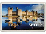 Vianmo Insegna Di Latta 12X18 Cm Wales United Kingdom Caernarfon Castle