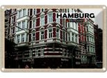 Vianmo Insegna Di Latta 12X18 Cm Hamburg St. Georg Altstadt