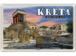 Vianmo Insegna Di Latta 12X18 Cm Kreta Griechenland Knossos Palast