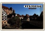 Vianmo Insegna Di Latta 12X18 Cm NüRnberg Gostenhof Altstadt