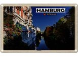 Vianmo Insegna Di Latta 20X30 Cm Hamburg Ausblick Fluss