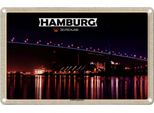 Vianmo Insegna Di Latta 20X30 Cm Hamburg KöHlbrandbrüCke Nacht