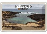Vianmo Insegna Di Latta 20X30 Cm Lanzarote Spanien Charco Del Palo Ort