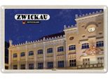 Vianmo Insegna Di Latta 20X30 Cm Zwickau Rathaus Architektur