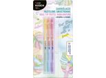 Derform Evidenziatori Pastello A Doppio Setaccio 6 Colori Kidea P12