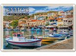 Vianmo Insegna Di Latta 20X30 Cm Samos Griechenland PythagóRio Kleinstadt