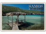 Vianmo Insegna Di Latta 12X18 Cm Samos Griechenland Livadaki Beach Meer