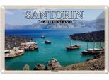 Vianmo Insegna Di Latta 20X30 Cm Santorin Griechenland Kameni Vulkaninsel