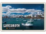 Vianmo Insegna Di Latta 20X30 Cm Lanzarote Spanien Arrecife Stadt Meer