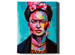 Oh Art! - Set Frida Paint By Numbers - 40X50Cm, Con Cornice In Legno E Pennelli Fai Da Te