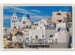 Vianmo Insegna Di Latta 12X18 Cm Santorin Griechenland Pyrgos Dorf