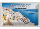 Vianmo Insegna Di Latta 20X30 Cm Santorin Griechenland Fira Hauptstadt