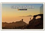 Vianmo Insegna Di Latta 20X30 Cm Gran Canaria Spanien Roque Nublo Berg