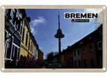 Vianmo Insegna Di Latta 12X18 Cm Bremen Wallanlagen