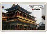 Vianmo Insegna Di Latta 12X18 Cm Peking China Lama Tempel