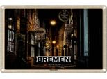 Vianmo Insegna Di Latta 12X18 Cm Bremen Schnoorviertel