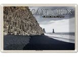 Vianmo Insegna Di Latta 20X30 Cm Santorin Griechenland Schwarzer Strand