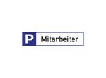 Segnaletica Parcheggio Per Dipendenti L460Xw110Mm Alluminio Bianco/Blu/Nero
