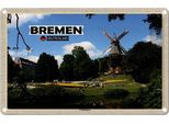 Vianmo Insegna Di Latta 12X18 Cm Bremen ÜBerseestadt