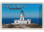 Vianmo Insegna Di Latta 20X30 Cm Santorin Griechenland Leuchtturm Akrotiri