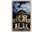 Vianmo Insegna Di Latta 30X20 Cm Stuttgart Schloss Solitude