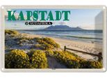 Vianmo Insegna Di Latta 12X18 Cm Kapstadt SüDafrika Strand Meer Berge