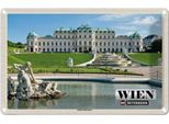 Vianmo Insegna Di Latta 20X30 Cm Wien ÖSterreich Schloss Belvedere