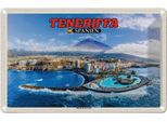 Vianmo Insegna Di Latta 20X30 Cm Teneriffa Spanien Puerto De La Cruz Berg
