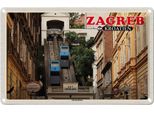 Vianmo Insegna Di Latta 12X18 Cm Zagreb Kroatien Standseilbahn Uspinjaca