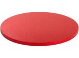 Tavola Per Torte Rotonda Rossa 30 Cm X 1,2 Cm Decora Rossa
