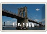 Vianmo Insegna Di Latta 20X30 Cm New York Usa Brookly Bridge BrüCke