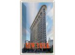 Vianmo Insegna Di Latta 30X20 Cm New York Usa Flatiron Building