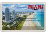 Vianmo Insegna Di Latta 20X30 Cm Miami Usa Strand HochhäUser Meer