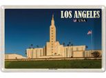 Vianmo Insegna Di Latta 12X18 Cm Los Angeles Usa Mormon Temple