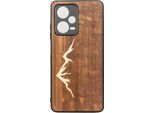 Copertura In Legno Bewood Xiaomi Redmi Note 12 Pro 5G, Montagne Imbuia