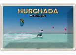 Vianmo Insegna Di Latta 20X30 Cm Hurghada ÄGypten Kitesurfer