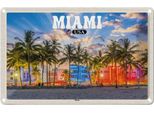 Vianmo Insegna Di Latta 20X30 Cm Miami Usa Strand Palmen Urlaub