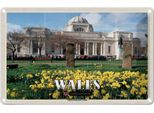 Vianmo Insegna Di Latta 20X30 Cm Wales United Kingdom Museum Cardiff