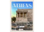 Vianmo Insegna In Legno 30X20 Cm Athens Greece Akropolis