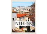 Vianmo Insegna In Legno 30X20 Cm Athens Greece Stadt Reiseziel